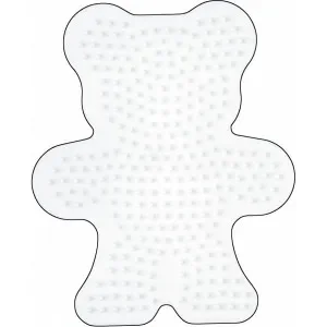 Outlet Hama Midi Pärlplatta Nalle Vit 13x10,5cm – 1 st.