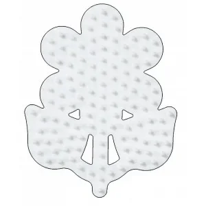 Rabatt Hama Midi Pärlplatta Blomma Liten Vit 8x6,5cm – 1 st.