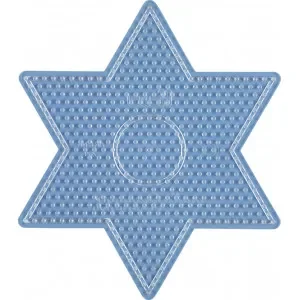 Hama Midi Pärlplatta Stjärna Stor Transparent 16,5x14cm – 1 st. Nedsatt pris