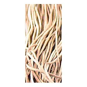 Extra rabatt Lädersnöre Rundskuren Natur 100cm 1,5mm