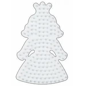 Rabatt Hama Midi Pärlplatta Prinsessa Liten Vit – 1 st.
