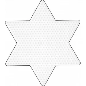 Outlet Hama Midi Pärlplatta Stjärna Stor Vit 16,5x14,5cm – 1 st.