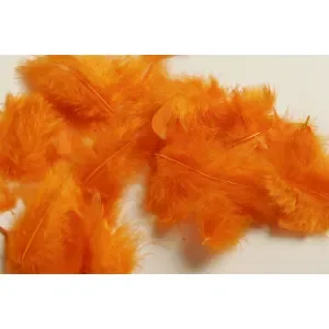 Erbjudande Fjädrar/Dun Orange 5-8cm – ca. 7g