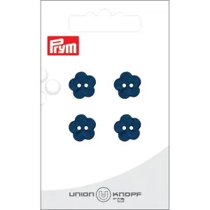 Premium Prym Plastknapp Blomma Marin 12mm – 4 st