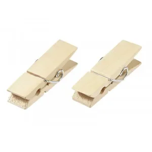 Säker betalning Träklädnypa Bred Natur 7,2x2cm – 6 st