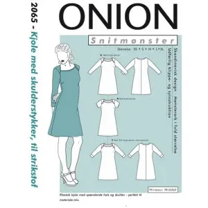 risnedsättning ONION Snittmönster 2065 Klänning med Axeldesign Str. XS-XL