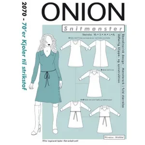 Reapris ONION Snittmönster 2070 70-talsklänning Str. XS-XL