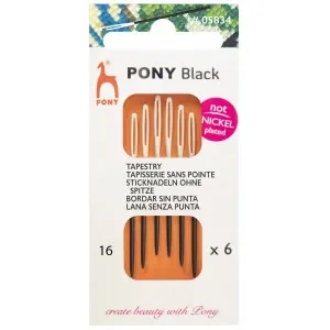Pony Black Stramalj Trubbig strl 16 – 6 st. Begränsat erbjudande