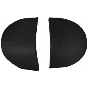Axelvaddar med skum D-form Svart 15mm 14,5x9,5cm – 2 st. Sista chansen