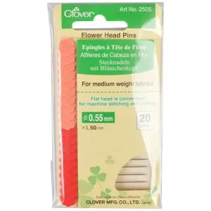 Clover Knappnålar / Patchworknålar Blommor 0,55x50mm – 20 st. Kundfavorit