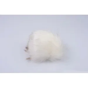 Snabb leverans Pompom Pälstofs Akryl Vit 120 mm