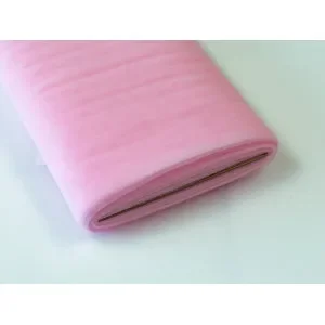 Snabb leverans Brudtyll Nylon 24 Ljus Rosa 280cm – 50cm