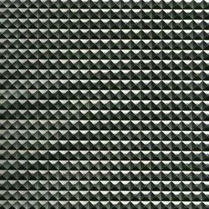Läderimitation Pyramider Tyg140cm 20 Mörk grå metallic – 50cm Sänkt pris