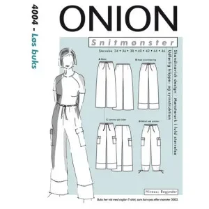 ONION Snittmönster 4004 Lösa byxor Str. 34-46 Rabatt