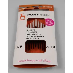 Reapris Pony Black Synål Str. 3/9 – 20 styck
