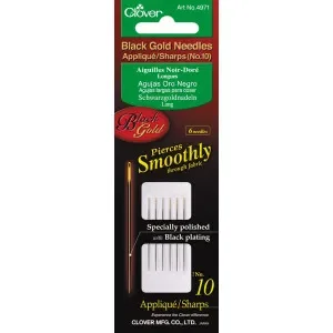 Beställ nu Clover Black Gold Needles Nr. 10 – 6 st.