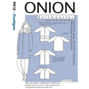 ONION Snittmönster Plus 9018 Coatigan Storlek. XL-5XL Kampanjpris