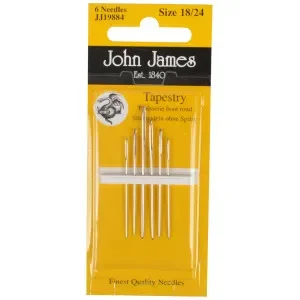 John James stramaljnålar Trubbiga strl. 18/24 – 6 st. Beställ nu