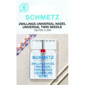 Â Schmetz Symaskinsnål Tvilling 130/705 H-Zwi Str. 4,0-80 – 2 st Premium