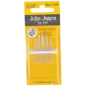 Rea John James Broderinålar strl. 5/10 – 16 styck