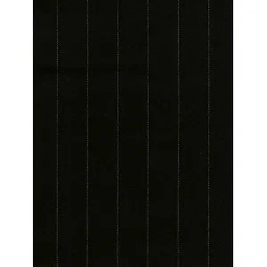Begränsad tid Gabardin / kritstrecksrandig bred 150cm 069 Svart – 50cm