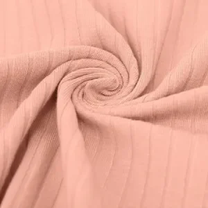 Jersey Rib Cotton Tyg 140cm 1611 Rosa – 50cm Fri frakt