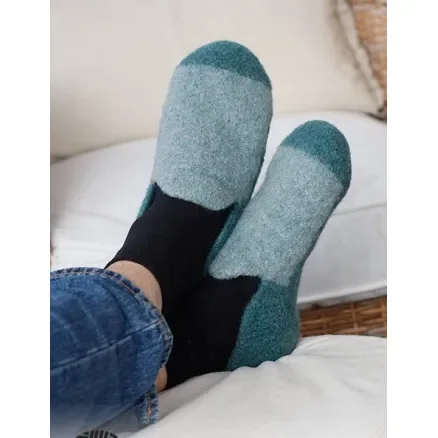 Snabb leverans Good Morning Slippers by DROPS Design – Tofflor Stickmönster str. 35/37 – 44/46