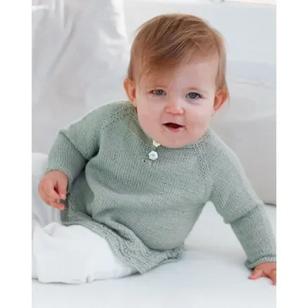 Little Pea by DROPS Design – Baby Tröja Stickmönster str. 0/1 mån – 5/6 år Utförsäljning
