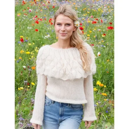 Big Sur Sweater by DROPS Design – Tröja Stickmönster str. S – XXXL I lager