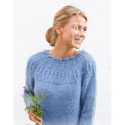 Blue Peacock by DROPS Design – Tröja Stickmönster str. S – XXXL Handla nu