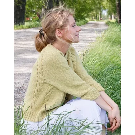 Kundfavorit Nature Lyrics Cardigan by DROPS Design – Cardigan Stickmönster str. S – XXXL