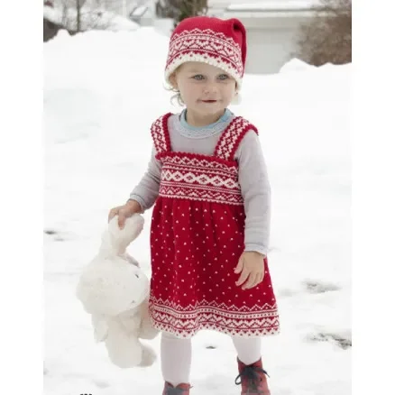 Â Miss Cookie by DROPS Design – Dress Stickmönster str. 6 mdr-6 år Endast denna vecka