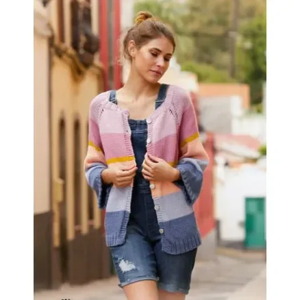 Sonora Sunrise by DROPS Design – Jacka Stickmönster str. S – XXXL Outlet