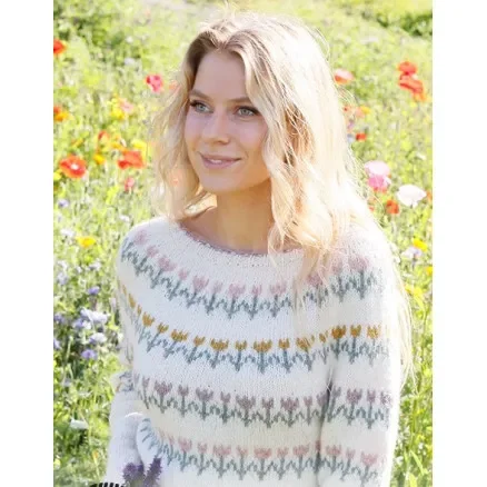 Spring Parade by DROPS Design – Tröja Stickmönster str. S – XXXL Rabatt