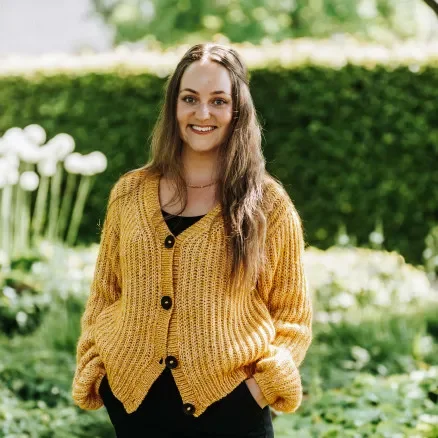Nedsatt pris Soft Lavender Cardigan av Rito Krea – Jacka Stickmönster strl XS – L