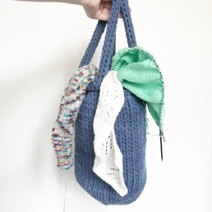 Fyll-upp-mig-väska av Rito Krea – Väska Stickmönster 30x28 cm Rabatter