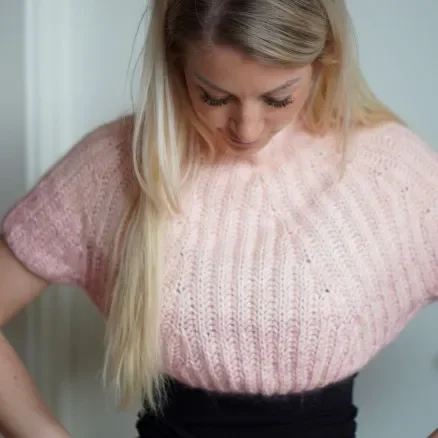 Weaping Willow Bolero/Axelvärmare v2 av Rito Krea – Bolero Stickmönster stl S-XL risnedsättning