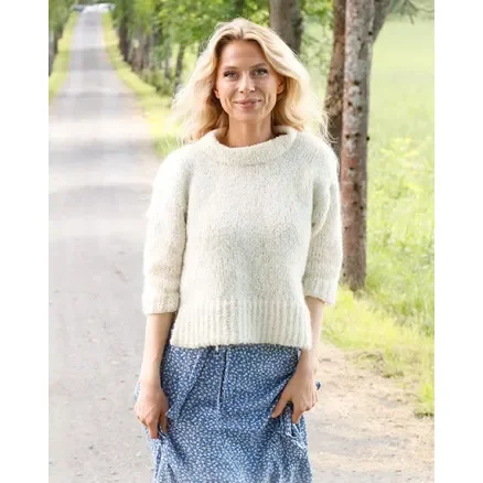 Lågt pris Soft Journey by DROPS Design – Tröja Stickmönster str. S – XXXL