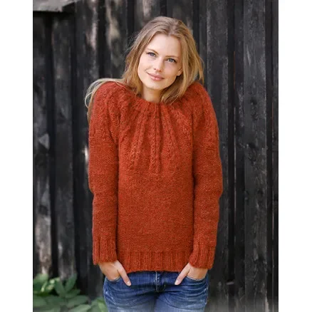 Billig Clemence by DROPS Design – Tröja stickmönster str. S – XXXL