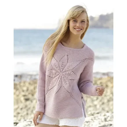 Extra rabatt Morning Star by DROPS Design – Tröja Stickmönster strl. S – XXXL