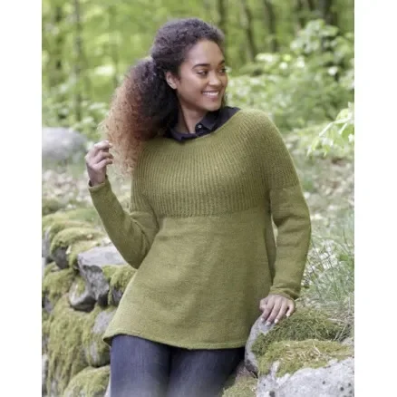 Evergreen by DROPS Design – Tröja Stickmönster strl. S – XXXL Populärt val