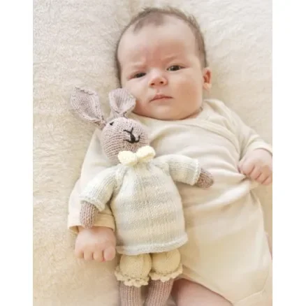 Mr. Bunny by DROPS Design – Baby Gosedjur Stickmönster Erbjudandepris