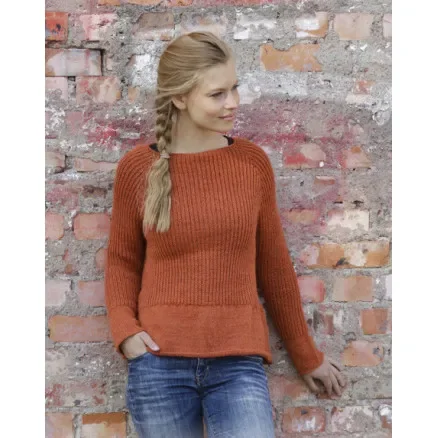 Endast idag Last Days of Autumn by DROPS Design – Blus stickmönster str. S – XXXL