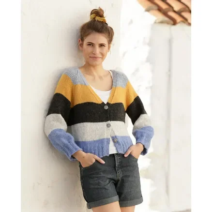 Fynd Valencia Cardigan by DROPS Design – Jacka stickmönster str. S – XXXL