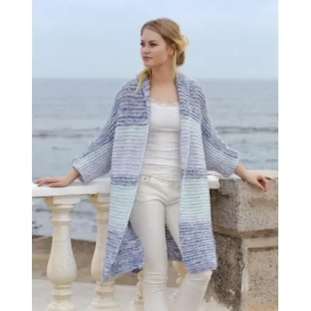 Handla nu  La Mare by DROPS Design – Jacka Stickmönster str. S – XXXL