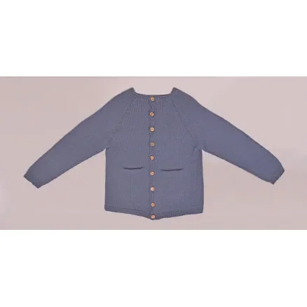 Kampanjpris Stickad Basic Cardigan från Rito Krea – Cardigan Stickmönster str. 2 – 7 år