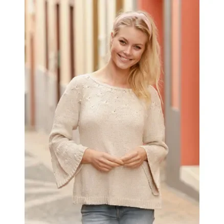 Spring Song by DROPS Design – Tröja stickmönster str. S – XXXL Säker betalning