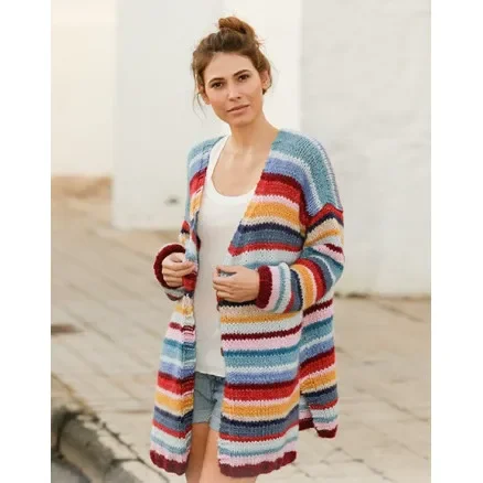 Color Clash by DROPS Design – Jacka stickmönster str. S – XXXL Fynd