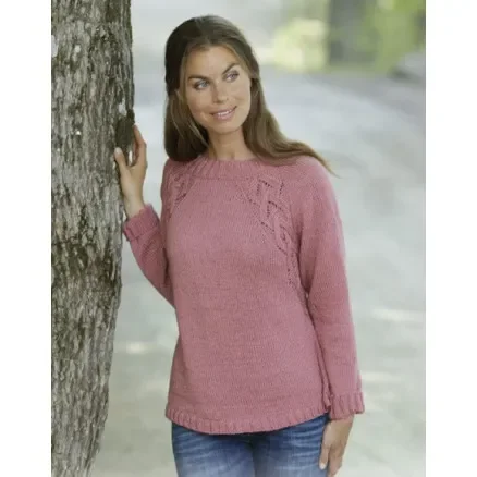Sienna by DROPS Design – Tröja stickmönster str. S – XXXL Expressleverans