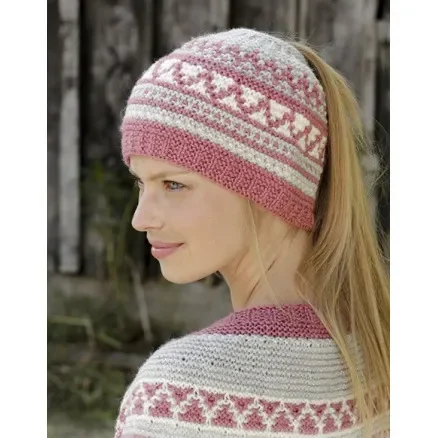 Hint of Heather Hat by DROPS Design – Mössa stickmönster str. S/M – L/XL Köp online